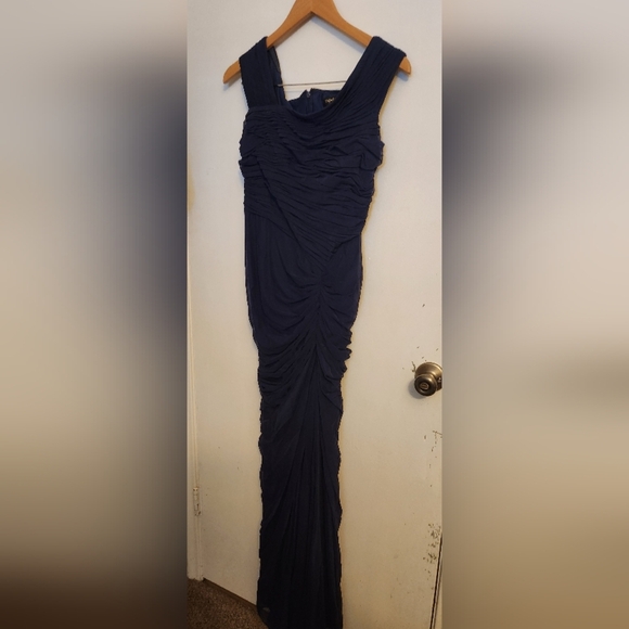 Tadashi Shoji Elegant Navy Gown - Picture 4 of 5